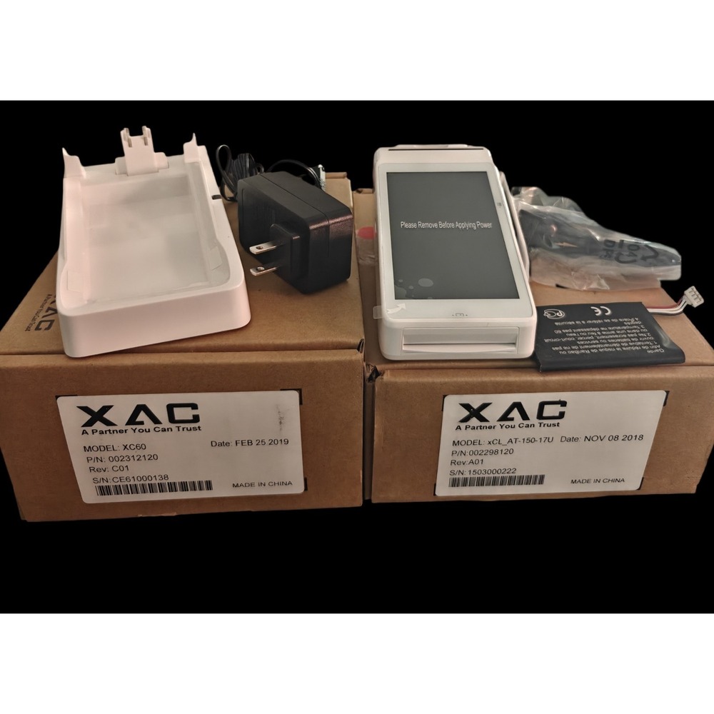 XAC Terminal Payment Device with XC60 Cradle Charge Base  xCL_AT-150-17U